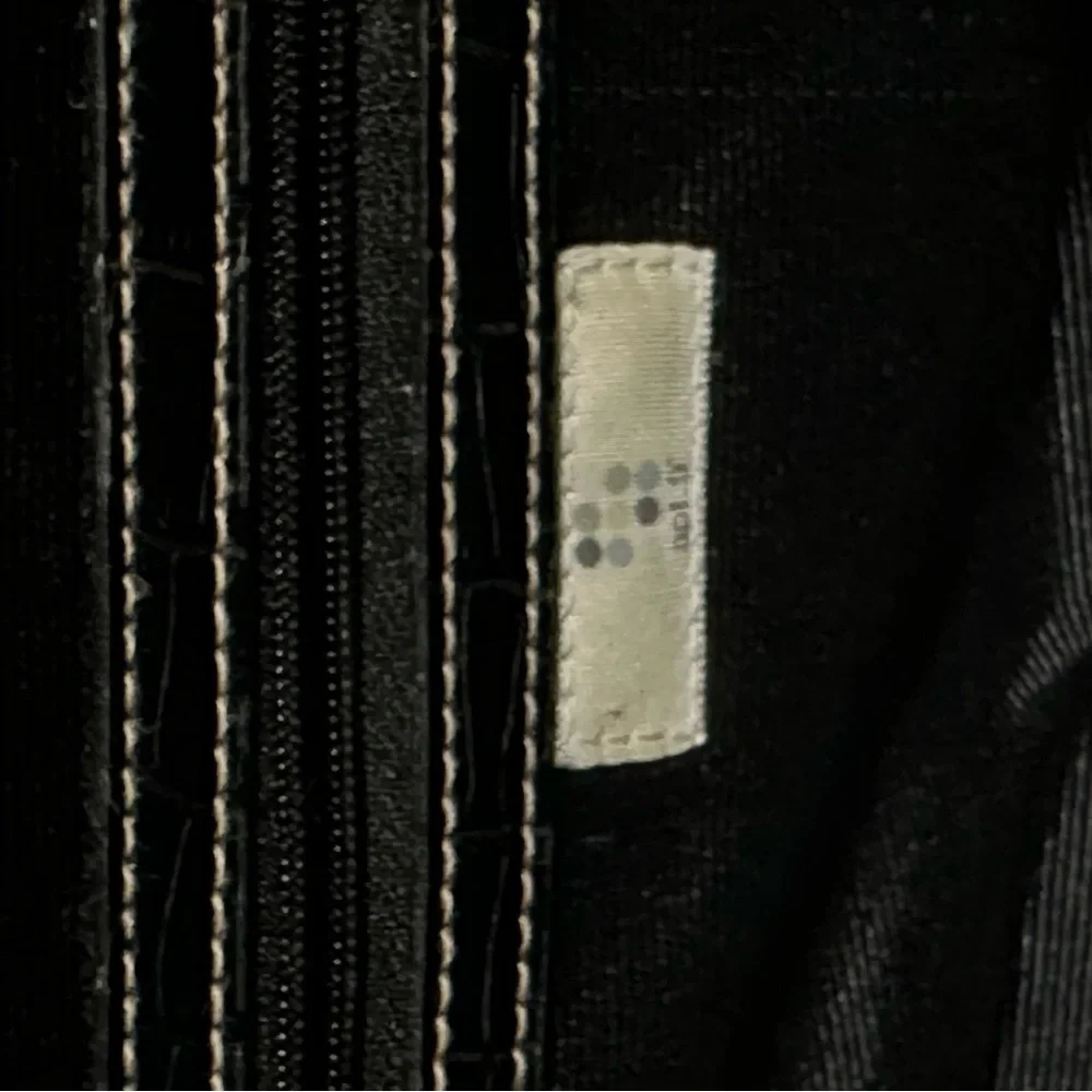 Apt. 9 Black Crocodile-Embossed Shoulder Bag - Picture 5 of 7